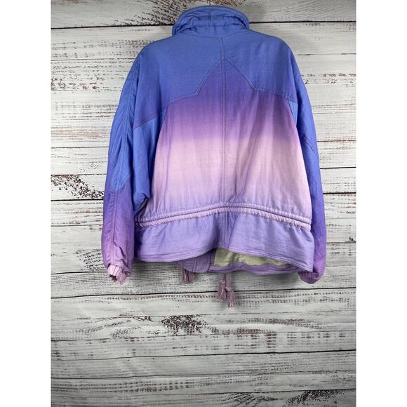 $1280 Isabel Marant Women's 42 US 10 Blue Veste Kalastd Ombre Zip Tassel Collar - Picture 12 of 15